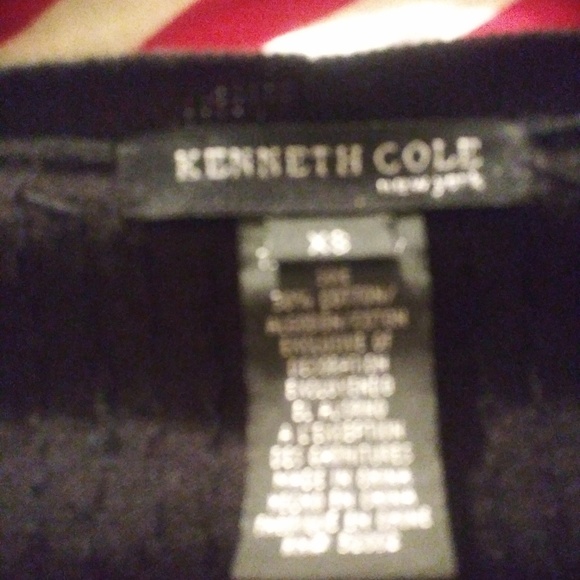 Kenneth Cole Silk Blend Sequined Black Sweater (S) - Picture 2 of 3